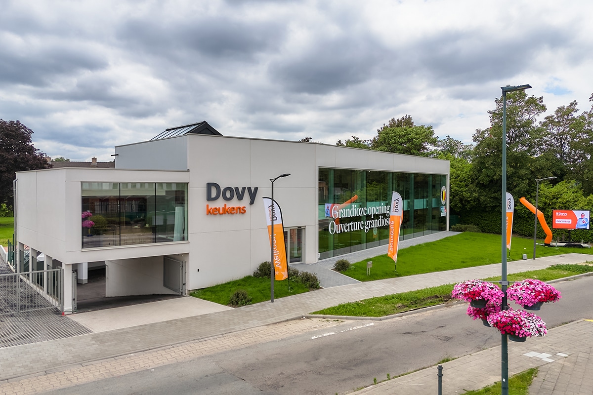 Nieuwe showroom van Cuisines Dovy in Zaventem combineert architectuur, logistiek en bouwkundige efficiëntie 6
